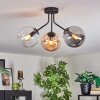 Gastor Plafondlamp, Kogellampje 42 cm Amber, Duidelijk, Rookkleurig, 3-lichts