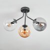 Gastor Plafondlamp, Kogellampje 42 cm Amber, Duidelijk, Rookkleurig, 3-lichts