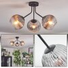 Koyoto Plafondlamp, Kogellampje Duidelijk, Rookkleurig, 3-lichts