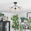 Koyoto Plafondlamp, Kogellampje Amber, Duidelijk, 3-lichts