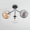 Ripoll Plafondlamp, Kogellampje Amber, Duidelijk, Rookkleurig, 3-lichts