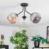 Ripoll Plafondlamp, Kogellampje Amber, Duidelijk, Rookkleurig, 3-lichts