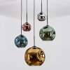 Ripoll Hanglamp, Kogellampje, Cluster hanglamp Blauw, Chroom, Goud, Groen, Koperkleurig, Rookkleurig, 5-lichts