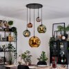 Ripoll Hanglamp, Kogellampje, Cluster hanglamp Blauw, Chroom, Goud, Groen, Koperkleurig, Rookkleurig, 5-lichts