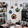 Ripoll Hanglamp, Kogellampje, Cluster hanglamp Blauw, Chroom, Goud, Groen, Koperkleurig, Rookkleurig, 5-lichts