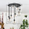 Koyoto Plafondlamp, Kogellampje Duidelijk, 9-lichts