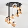Gastor Plafondlamp, Kogellampje Amber, 9-lichts