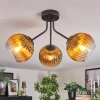 Koyoto Plafondlamp, Kogellampje Goud, Duidelijk, 3-lichts