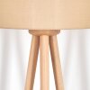 Soungou Staande lamp Hout licht, Wit, 1-licht