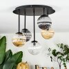 Chehalis Plafondlamp, Kogellampje Amber, Duidelijk, Rookkleurig, 5-lichts