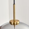 Koyoto Hanglamp, Kogellampje, Hanglamp Goud, Zwart, 1-licht