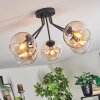 Koyoto Plafondlamp, Kogellampje 52 cm Amber, Duidelijk, 5-lichts