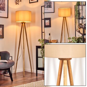 Soungou Staande lamp Natuurlijke kleuren, Wit, 1-licht