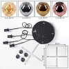Ripoll Hanglamp, Kogellampje, Cluster hanglamp Amber, Chroom, Goud, Koperkleurig, Rookkleurig, 4-lichts
