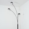 Nikkala Staande lamp Chroom, Zwart, 3-lichts