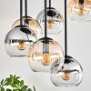 Koyoto Plafondlamp, Kogellampje Amber, Duidelijk, Rookkleurig, 9-lichts