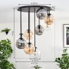 Gastor Plafondlamp, Kogellampje Amber, Duidelijk, Rookkleurig, 9-lichts