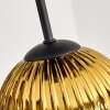 Koyoto Plafondlamp, Kogellampje 57 cm Goud, Duidelijk, 9-lichts