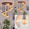 Koyoto Plafondlamp, Kogellampje Amber, Duidelijk, 9-lichts