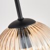 Koyoto Plafondlamp, Kogellampje Amber, Duidelijk, 9-lichts