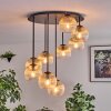 Koyoto Plafondlamp, Kogellampje Amber, Duidelijk, 9-lichts