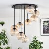 Koyoto Plafondlamp, Kogellampje Amber, Duidelijk, 9-lichts