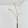 Nikkala Staande lamp Chroom, Zwart, 3-lichts