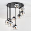 Koyoto Plafondlamp, Kogellampje 57 cm Duidelijk, Rookkleurig, 9-lichts