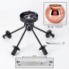 Koyoto Plafondlamp, Kogellampje 52 cm Koperkleurig, 5-lichts