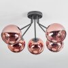 Koyoto Plafondlamp, Kogellampje 52 cm Koperkleurig, 5-lichts