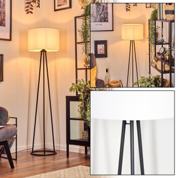 Soungou Staande lamp Zwart, 1-licht