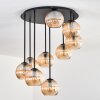 Koyoto Plafondlamp, Kogellampje 57 cm Amber, 9-lichts