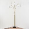 Bassagoda Staande lamp Messing, Zwart, 3-lichts