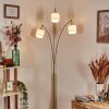 Bassagoda Staande lamp Messing, Zwart, 3-lichts