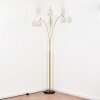Bassagoda Staande lamp Messing, Zwart, 3-lichts