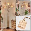 Cavaca Staande lamp Messing, Zwart, 3-lichts