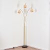 Cavaca Staande lamp Messing, Zwart, 3-lichts