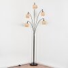 Cavaca Staande lamp Chroom, Zwart, 5-lichts