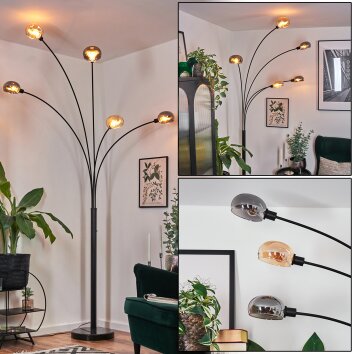 Nikkala Staande lamp Zwart, 5-lichts