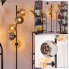 Koyoto Staande lamp 31 cm Amber, Chroom, Rookkleurig, 5-lichts