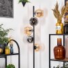 Koyoto Staande lamp 31 cm Amber, Chroom, Rookkleurig, 5-lichts