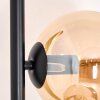 Koyoto Staande lamp 31 cm Amber, Chroom, Rookkleurig, 5-lichts