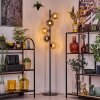 Koyoto Staande lamp 31 cm Amber, Chroom, Rookkleurig, 5-lichts
