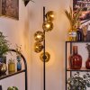 Ripoll Staande lamp Goud, Duidelijk, 5-lichts