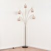 Bassagoda Staande lamp Nikkel mat, Zwart, 5-lichts