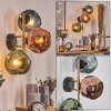 Ripoll Kogellampje, Wandlamp Goud, Zwart, 3-lichts