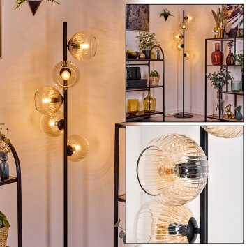 Koyoto Staande lamp 31 cm Amber, Duidelijk, 5-lichts