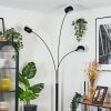 Nikkala Staande lamp Chroom, Zwart, 3-lichts