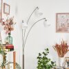 Bassagoda Staande lamp Nikkel mat, Zwart, 3-lichts