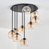Koyoto Plafondlamp, Kogellampje 57 cm Amber, Duidelijk, 9-lichts